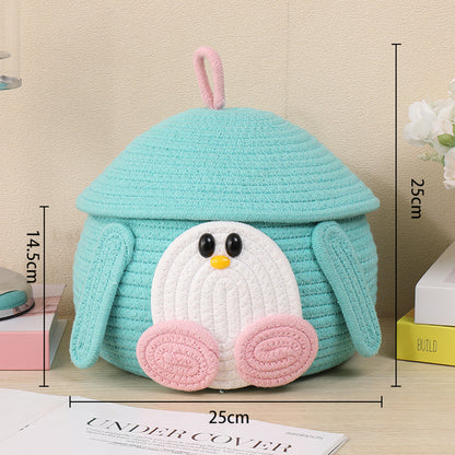 Cotton Rope Woven Storage Basket Storage Box