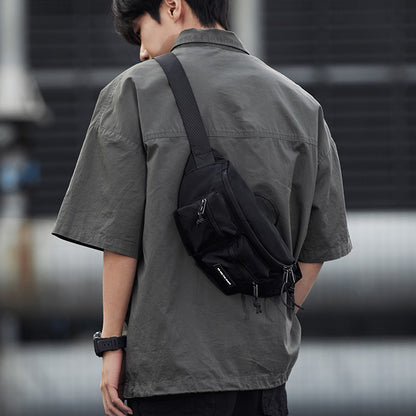 Men Crossbody Bag Trendy Shoulder Bag Sports Chest Bag