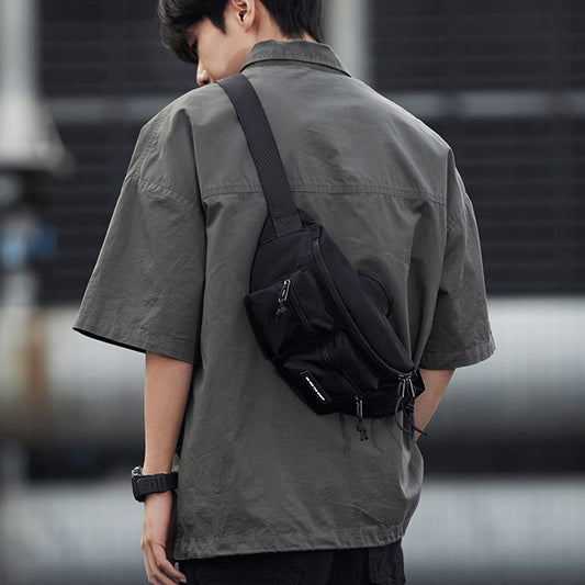 Men Crossbody Bag Trendy Shoulder Bag Sports Chest Bag