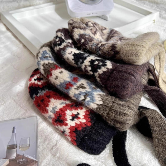 Women's Knitted Hat New Strap Windproof Hat