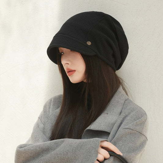 Hat for Women Thin Style Japanese Style Cold Hats Plain Head Hats