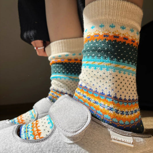 American retro Nordic style socks