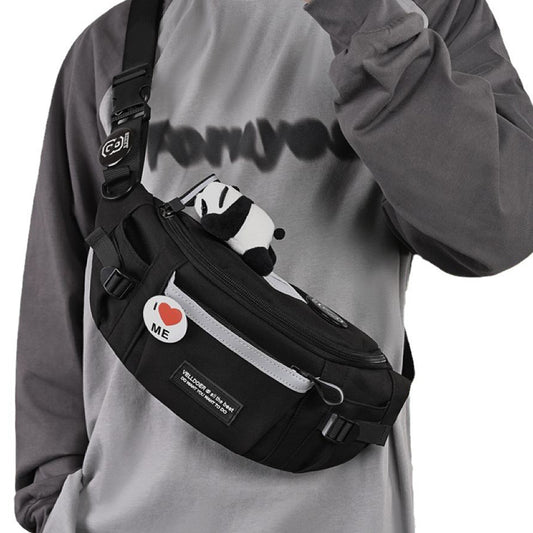 Large Capacity Cycling Waist Bag Messenger Bag