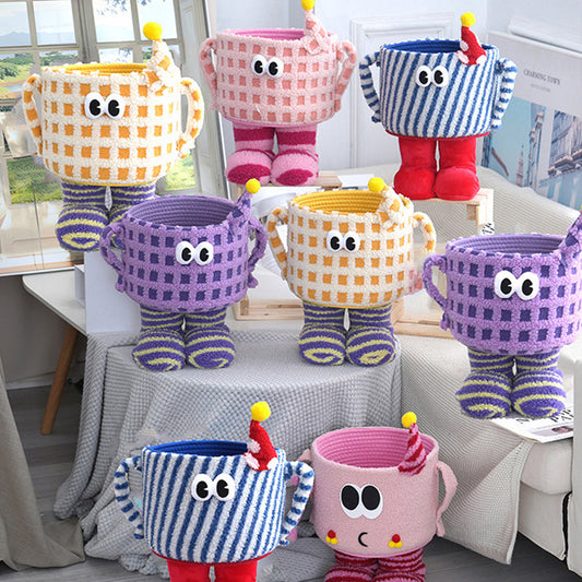 Desktop Storage Basket Cute Big Foot Little Monster Storage Basket