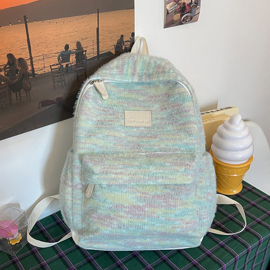 College Style Versatile Student Backpack for Women