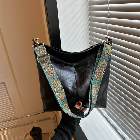 Single Shoulder Crossbody Large Capacity PU Bag