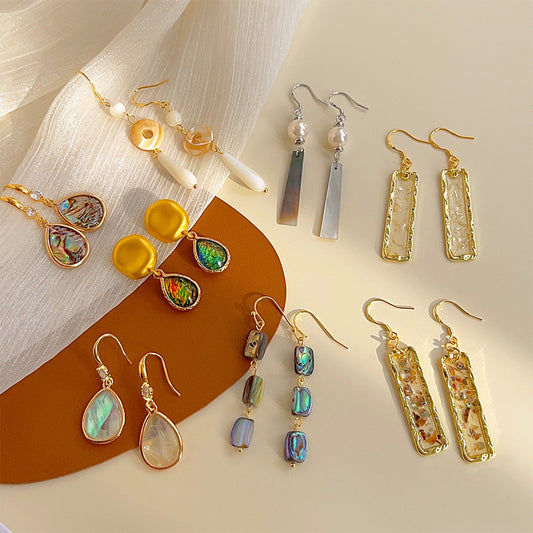 Natural Shell Tassel Earrings