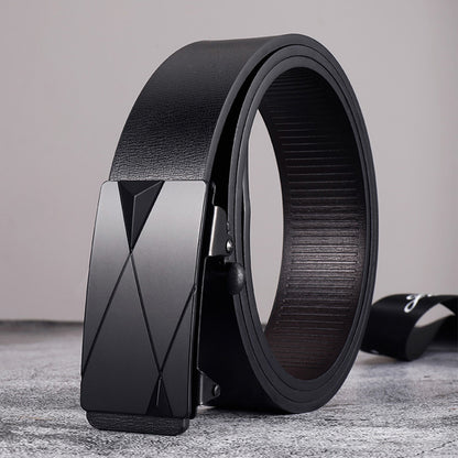 Men's Trendy Business Belt Without Toothless Buckle
