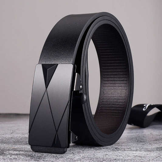 Men's Trendy Business Belt Without Toothless Buckle
