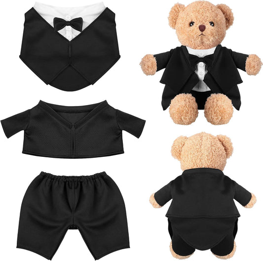 LAPOLAR Set of Clothing for animals, Bear Clothes Suitable for 13-15 Inch Stuffed Animal Clothes, Bear Accessories for Your Own Stuffed Animals on Weddings
