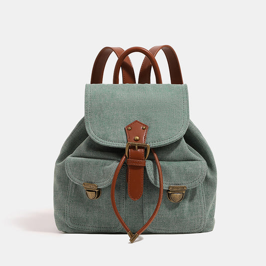 Washed Denim Commuter Backpack