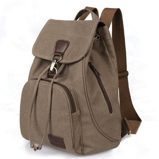 Retro Trendy Girls Outdoor Canvas Backpack