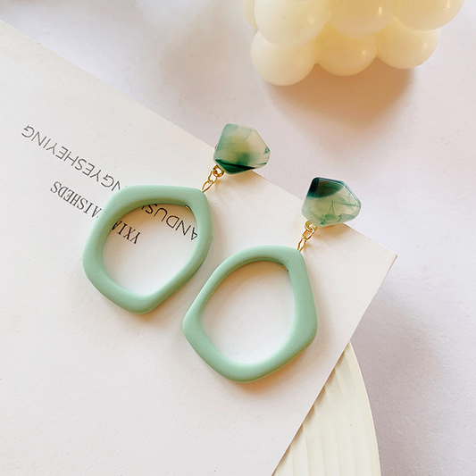 Etro Hong Kong Style Design Acrylic Earrings