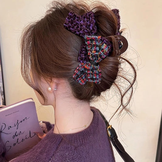 Double Bow Large Hair Clip Hair Accessory