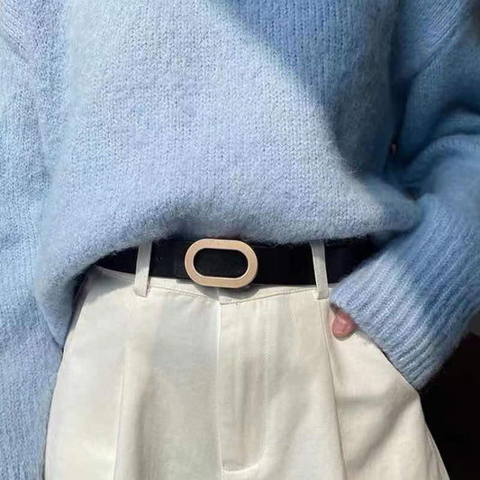 Retro Fashion Trend Snap Belt