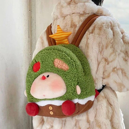 Apple Tree Schoolbag Cartoon Girl Doll Backpack