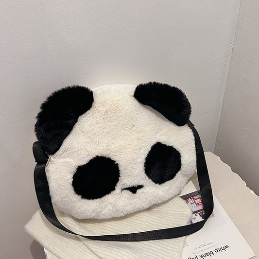 Plush Panda Shoulder Bag Cute Crossbody Bag