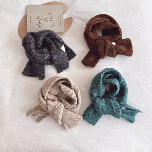 Children's Warm Wool Knitted Scarf