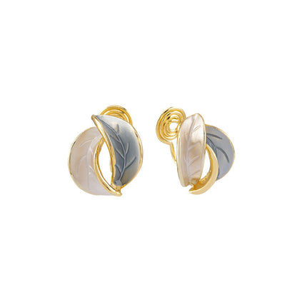 Women's Leaf Fashion Hoop Earrings