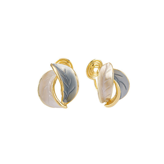 Women's Leaf Fashion Hoop Earrings