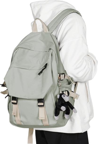 LAPOLAR Lightweight School Bag College Laptop Backpack for Men Women Travel bag High School Middle Bookbag for Boy Girls