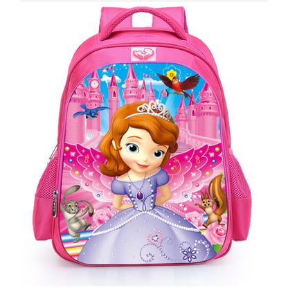 Primary School Girl Schoolbag Princess Barbie Cartoon Backpack