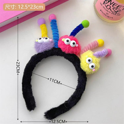 Cartoon Face Washing Headband Makeup Hair Band