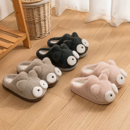 Fluffy Cotton Slippers for Women Warm Cotton Shoes