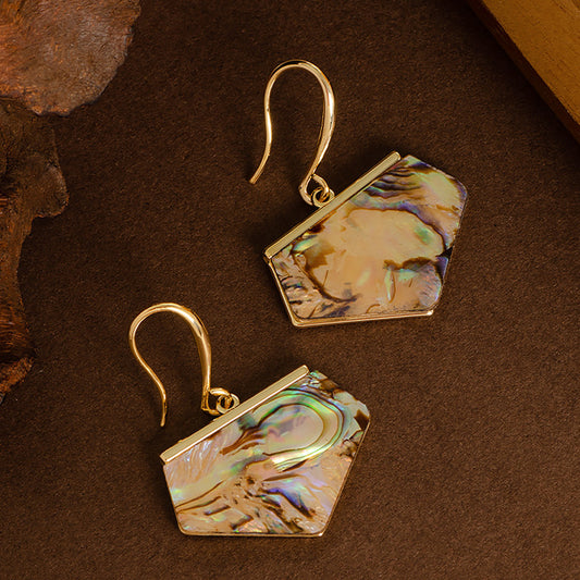 French Light Luxury Fantasy Deep Sea Shell Earrings