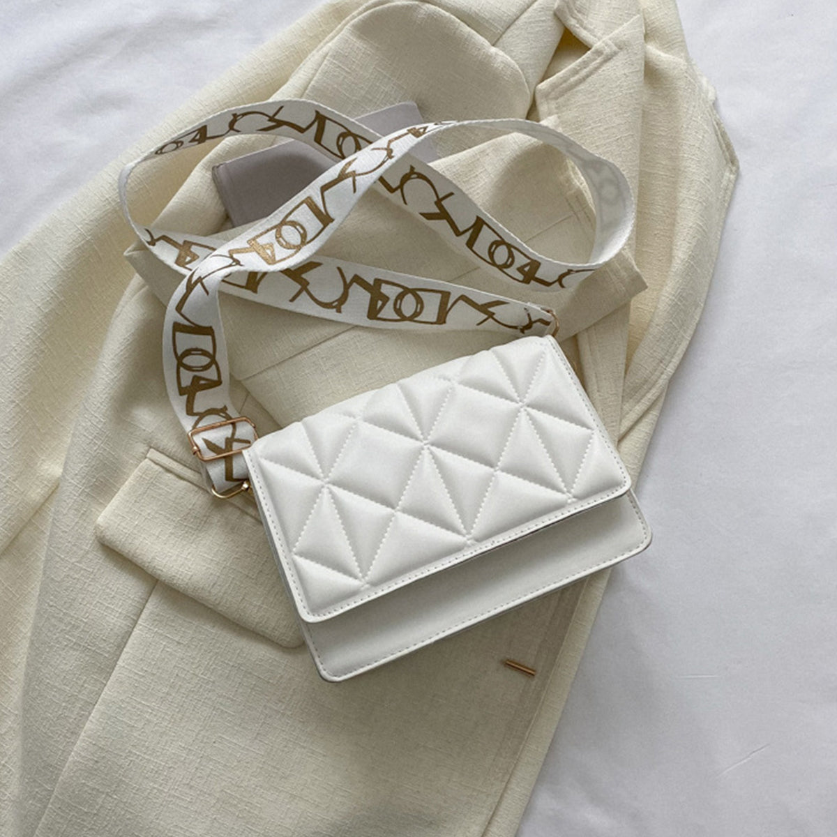 Solid Color Handbags Crossbody Small Square Bags