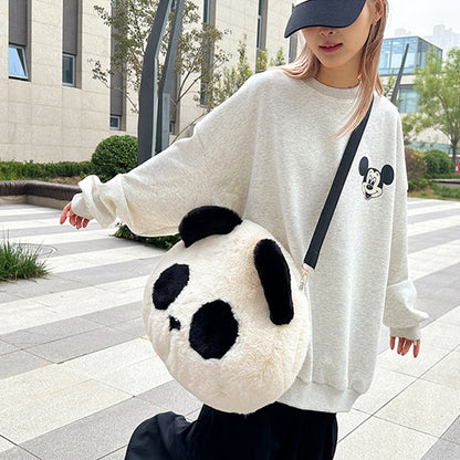 Plush Panda Shoulder Bag Cute Crossbody Bag