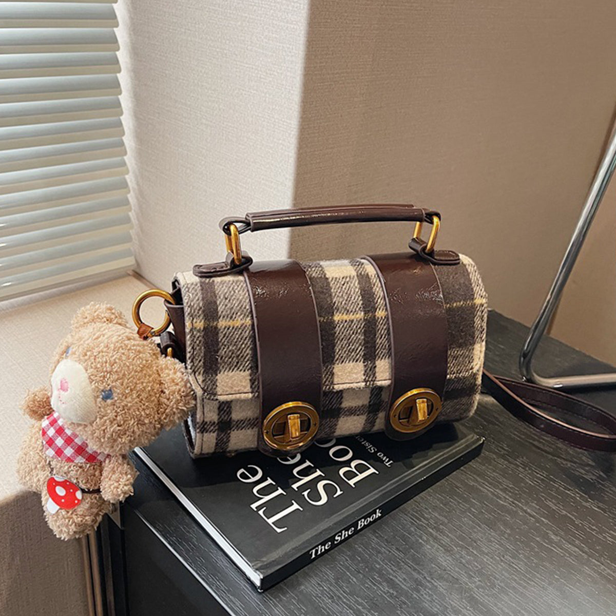 Red Berry Handbag for Women Shoulder Crossbody Small Bag