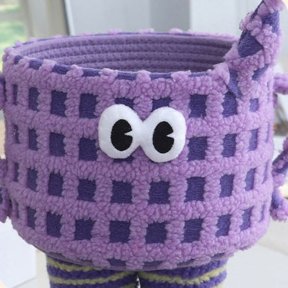 Desktop Storage Basket Cute Big Foot Little Monster Storage Basket