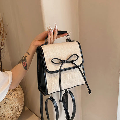 Korean Style Bow Shoulder Bag Square Handbag Shoulder Bag