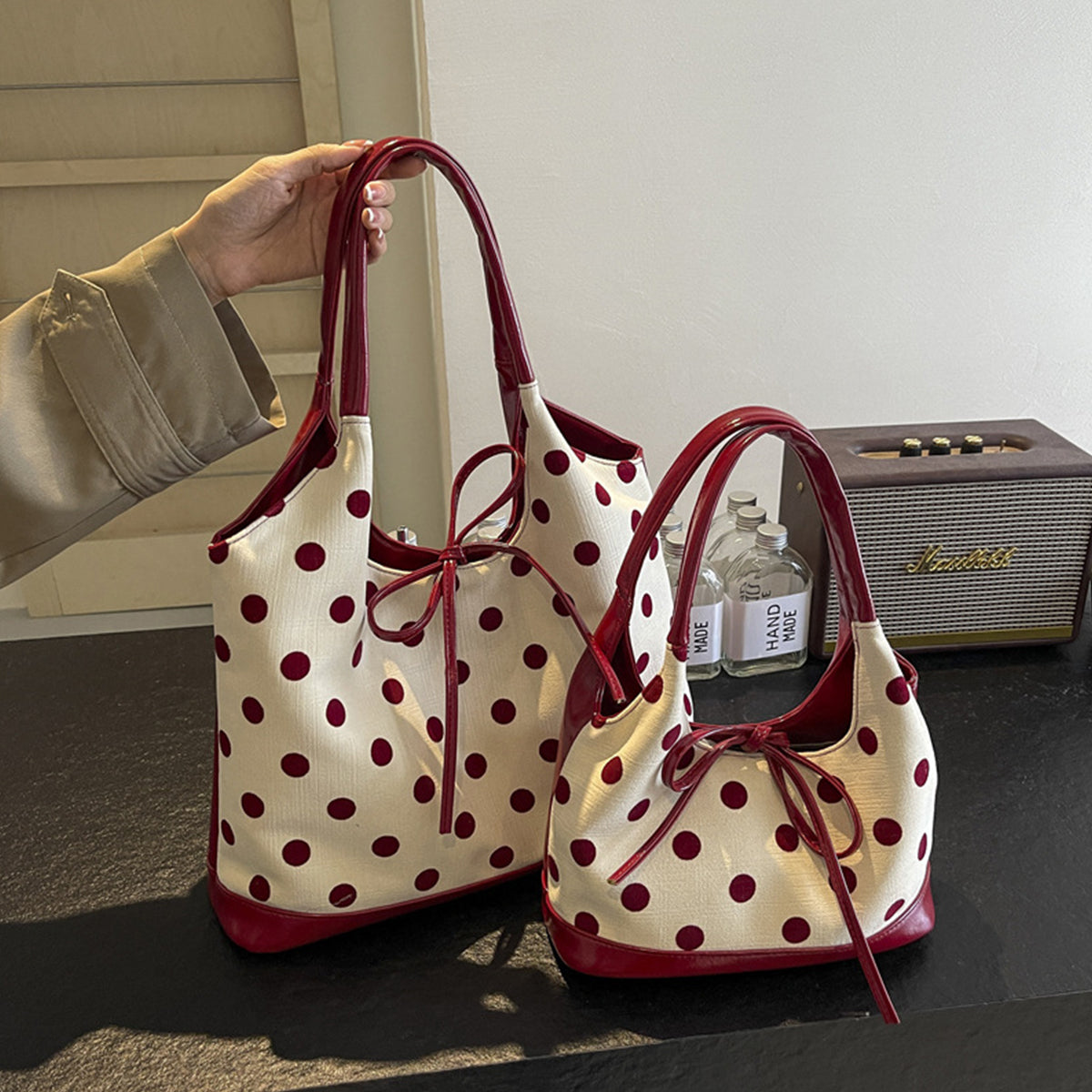 Retro Casual Tote Bag Large Capacity Women Bag