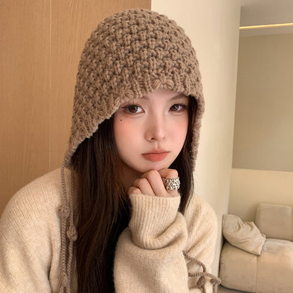Women's Hand-Woven Tassel Knitted Hat