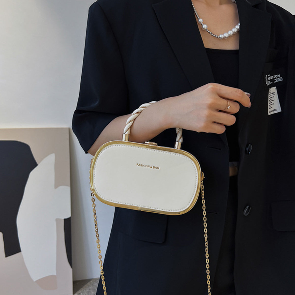 Chain Box Bag Candy Color Crossbody Commuter Bag