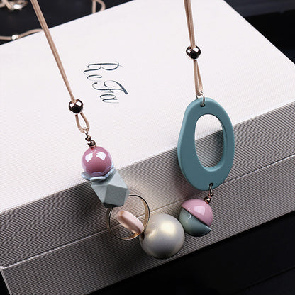 New Style Personality Temperament Small Skirt Shirt Necklace