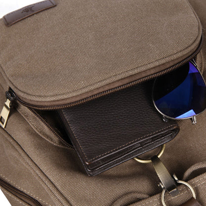 Retro Trendy Girls Outdoor Canvas Backpack