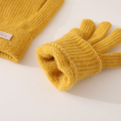 Winter Cycling Warm Plush Touch Screen Gloves