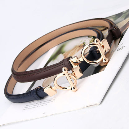Women's Adjustable Leather Decorative Belt