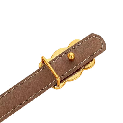 Women's Double C Smooth Buckle Belt