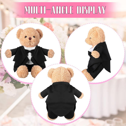 LAPOLAR Set of Clothing for animals, Bear Clothes Suitable for 13-15 Inch Stuffed Animal Clothes, Bear Accessories for Your Own Stuffed Animals on Weddings