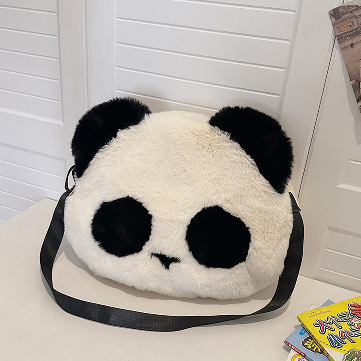 Plush Panda Shoulder Bag Cute Crossbody Bag