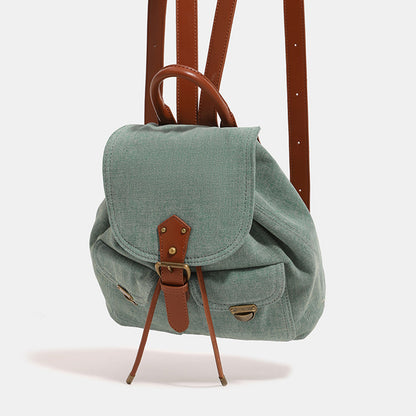 Washed Denim Commuter Backpack
