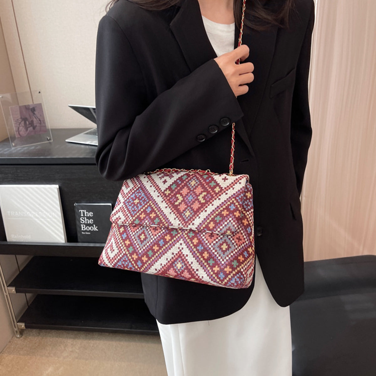 Single Shoulder Underarm Bag Casual Small Square Bag
