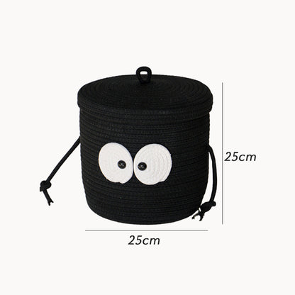 Cartoon Cotton Thread Toys Snacks Woven Storage Basket