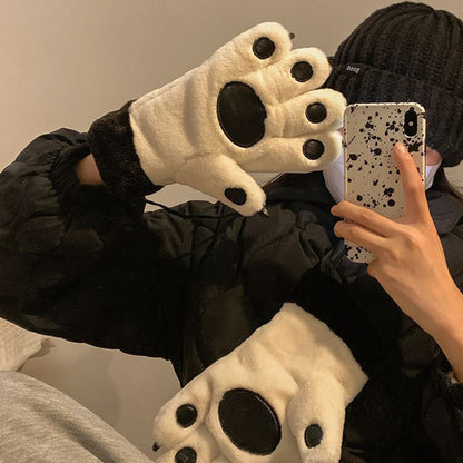 Thickened Cycling Plush Gloves