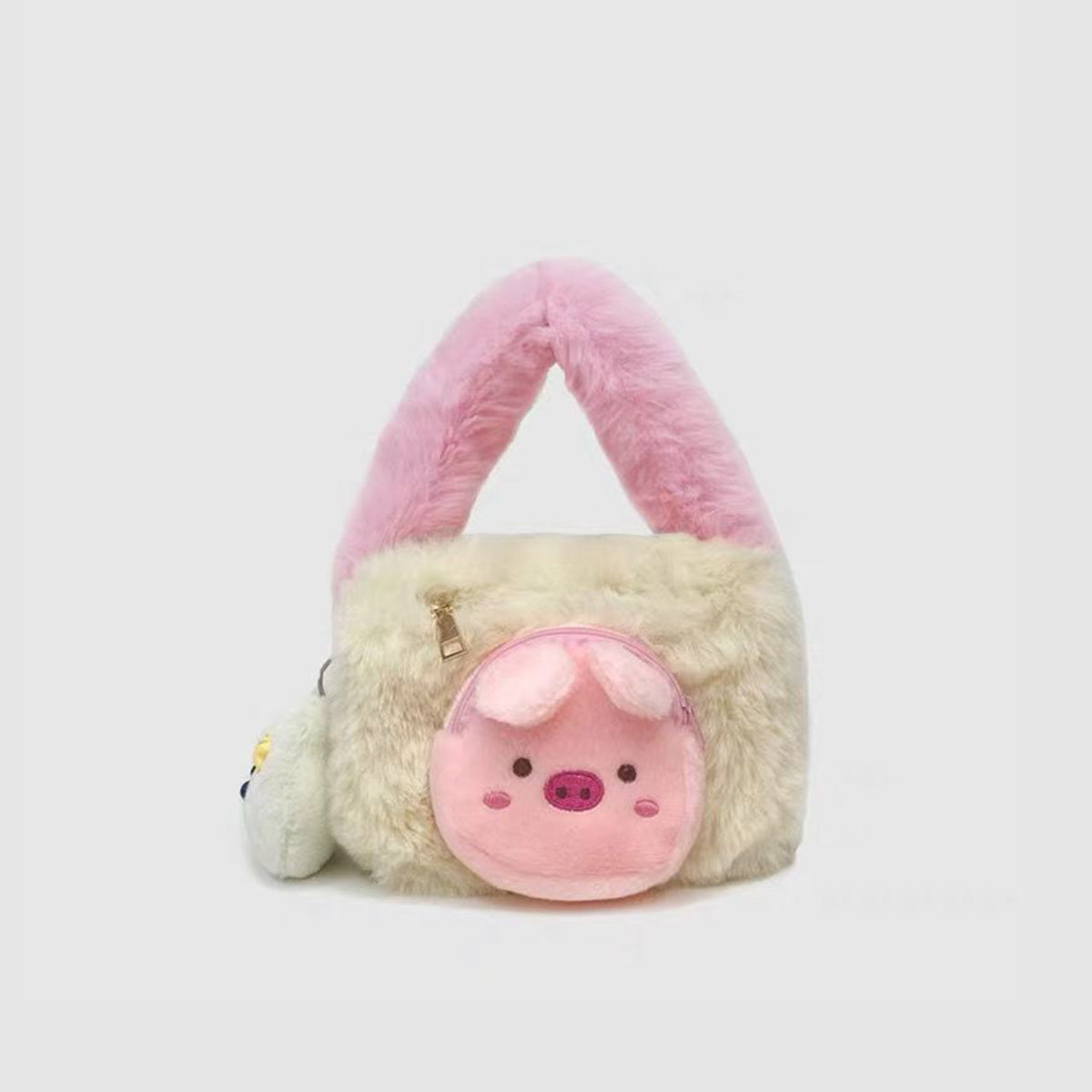 Cute Pink Piggy Bag Plush Handbag Shoulder Bag