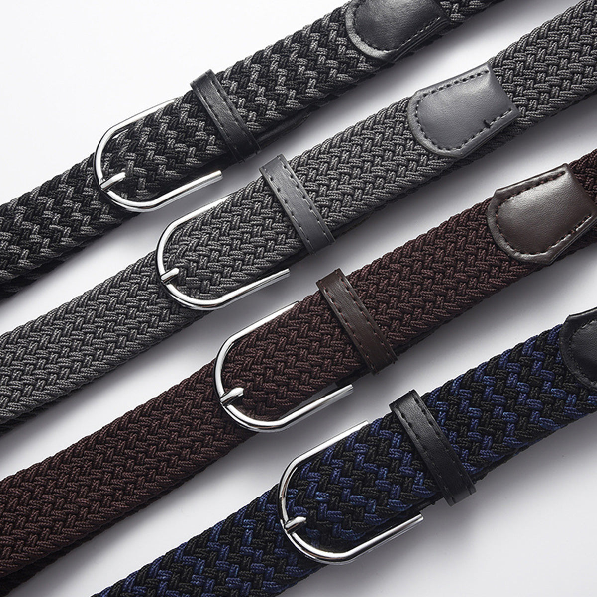 Woven Elastic Casual Men's Belt